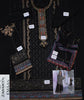3 Pcs Women’s Unstitched Viscose Embroidered Suit – Black Viscose Fabric with Handwork Neckline & Embroidered Dupatta