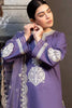 3 Pcs Women’s Unstitched Embroidered Lawn Suit with Organza Dupatta – Blue | Royal Martz