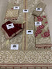 3 Pcs Women's Unstitched Embroidered Chiffon Suit – Royal Martz Flossie Brown