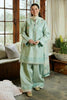 3 Pcs Women’s Unstitched Embroidered Dhanak Suit with Wool Shawl – Green | Royal Martz