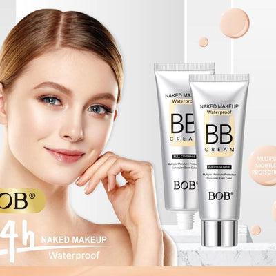 BOB Naked Makeup Waterproof Full Coverage BB Cream – 40g, Long-Lasting