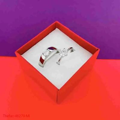 Charm Couple’s Ring Set – 2 Pcs Silver Plated Stainless Steel Rings | Unisex Easy Wear Jewelry – Royal Martz