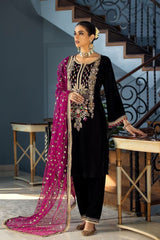 Chiffon Heavy Embroidered Suit with Adda & Stone Work, Cutwork Daman & Malai Trouser – Royal Martz