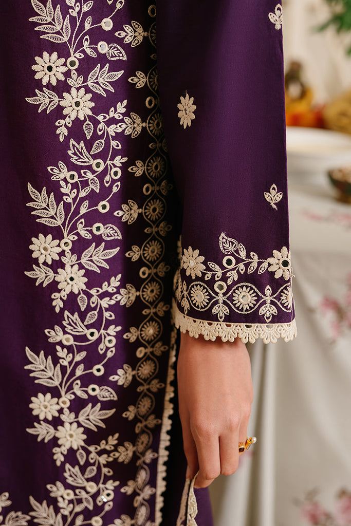 Cross Stitch Premium Dhanak Embroidered 3 Piece Suit with Dhanak Shawl – Royal Martz