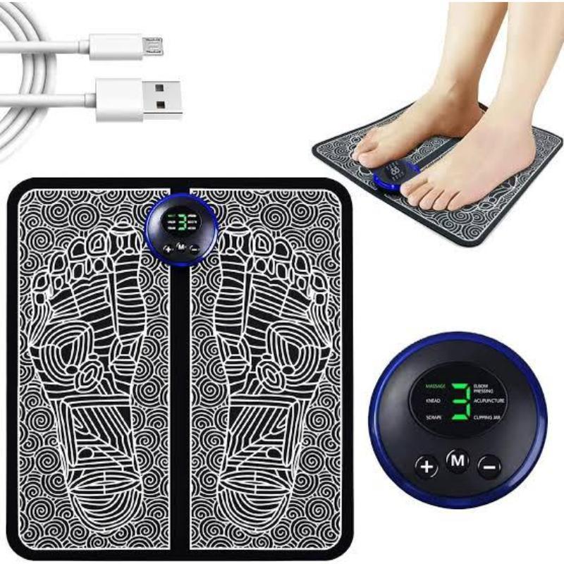 EMS Foot Massager Mat – Portable Folding Pad with EMS Technology | Rechargeable Silicone Foot Massage Mat – Royal Martz