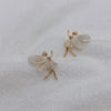 Fashion Cute Flower Wings Elf Stud Earrings for Women & Girls – Zircon Fairy Design Jewelry | Royal Martz