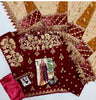Emaan Adeel Velvet Embroidery Suit with Net Dupatta – Master Replica | Royal Martz