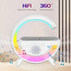 G-Shape RGB Light Table Lamp with Wireless Charger, Bluetooth Speaker & FM Radio | Royal Martz