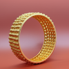 Golden Brass Bangles for Women – 1 Pair Antique Style Gold Plated Bridal Bangles | Royal Martz