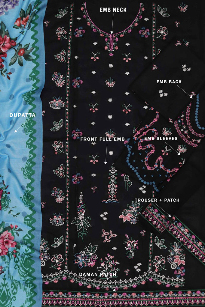 Dhanak Hit Codes – Heavy Embroidered Winter Suit with Digital Print Wool Shawl | Royal Martz