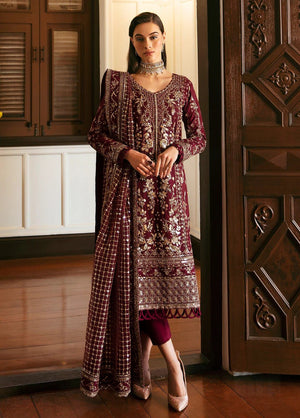 Luxury Net Embroidered Suit with Dupatta – Adda, Thread & Sequence Work | Royal Martz