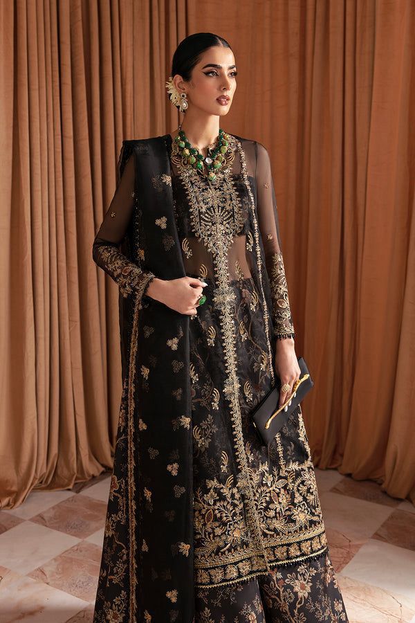 Luxury Organza Heavy Embroidered Spengle Work Suit with Silk Trouser & Dupatta – Article AC-DUSK-25 | Royal Martz
