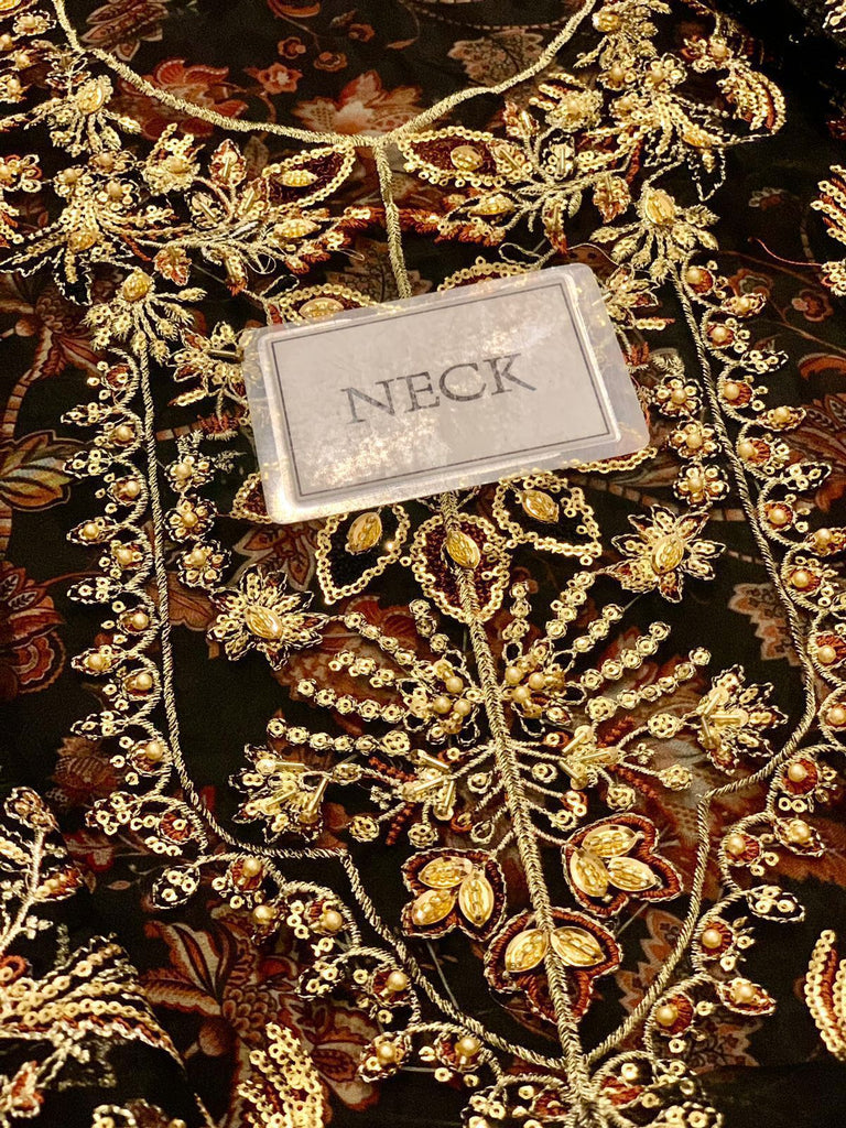 Luxury Organza Heavy Embroidered Spengle Work Suit with Silk Trouser & Dupatta – Article AC-DUSK-25 | Royal Martz