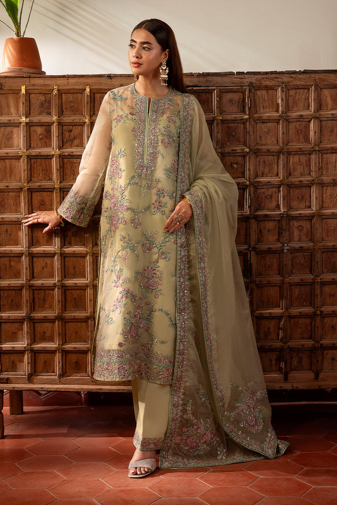 Luxury Sequence Embroidered Chiffon Dress – 3Pc Unstitched Women’s Party Wear Suit | Royal Martz