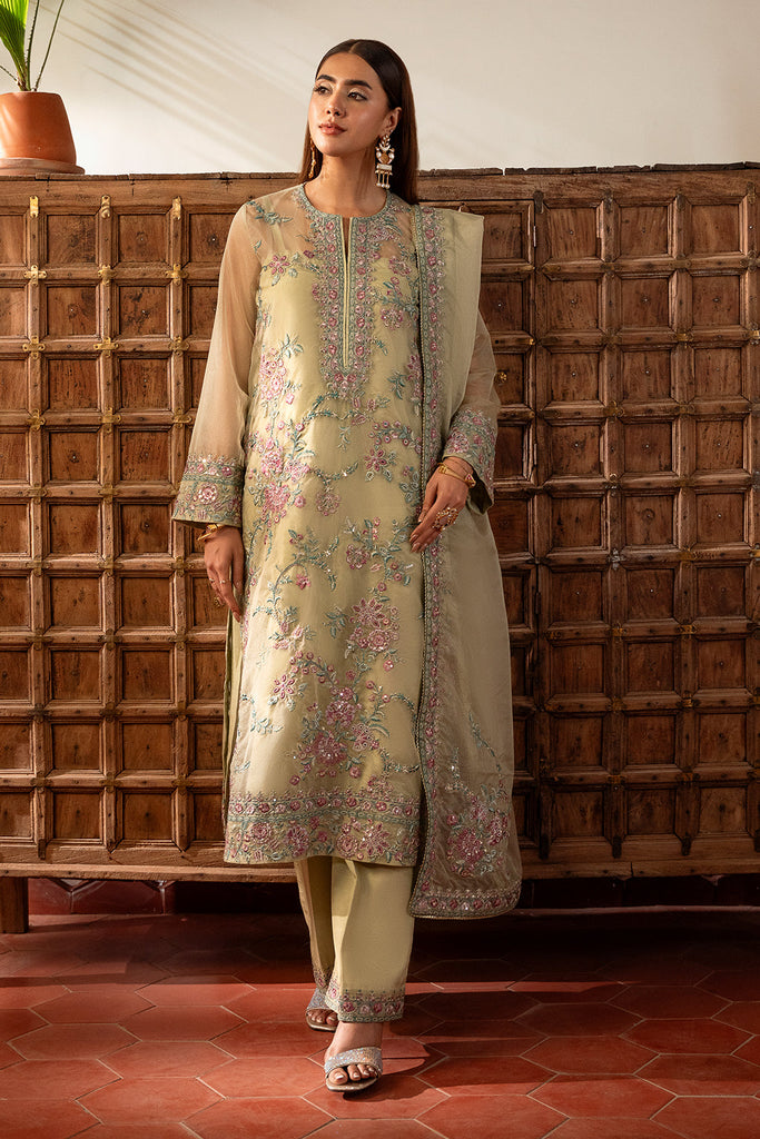 Luxury Sequence Embroidered Chiffon Dress – 3Pc Unstitched Women’s Party Wear Suit | Royal Martz