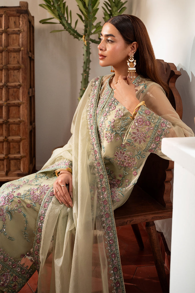 Luxury Sequence Embroidered Chiffon Dress – 3Pc Unstitched Women’s Party Wear Suit | Royal Martz