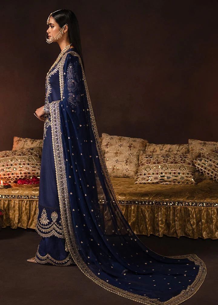 Luxury Velvet Embroidered Suit with Net Dupatta & Silk Trouser – Ready to Wear | Royal Martz