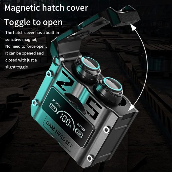 M25 Bluetooth 5.3 Wireless Earbuds – HiFi Sound, 40H Backup, Noise Cancelling, Waterproof & Touch Control
