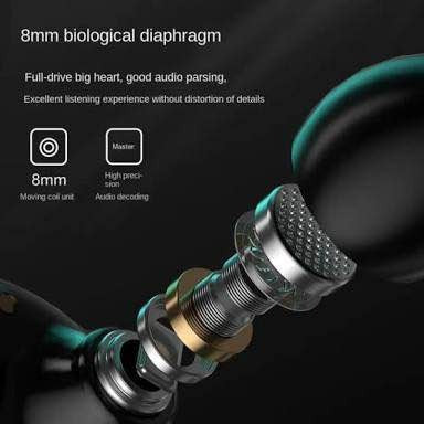 M25 Bluetooth 5.3 Wireless Earbuds – HiFi Sound, 40H Backup, Noise Cancelling, Waterproof & Touch Control