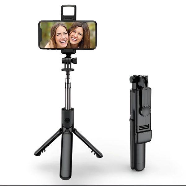 4-in-1 Selfie Stick Tripod with Light & Bluetooth Remote