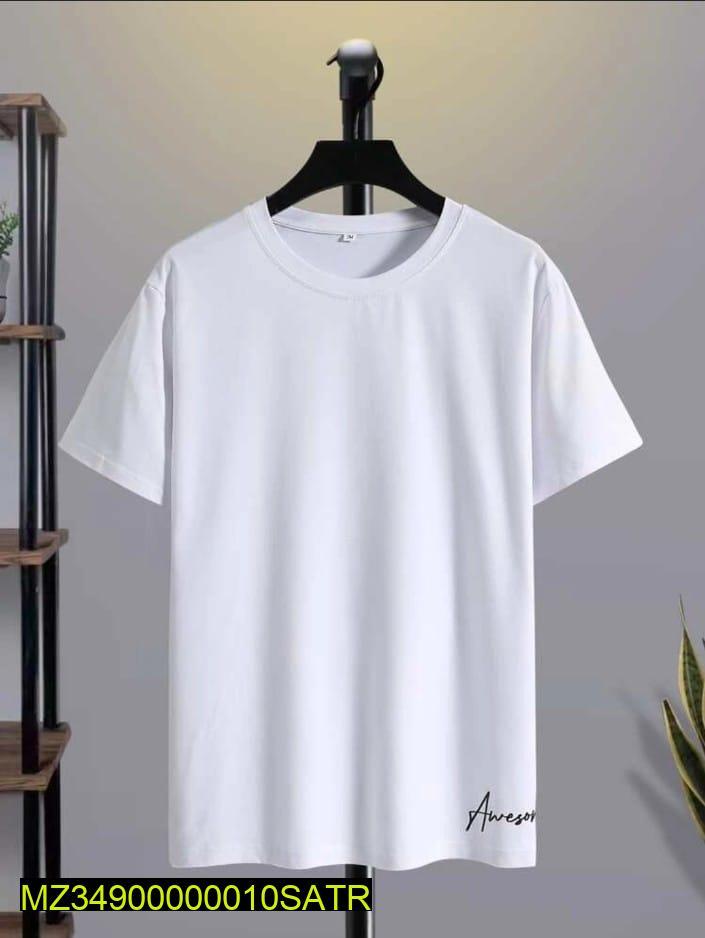 1 Pc Men’s Polyester Plain T-Shirt – Comfortable & Lightweight (S–XXL)