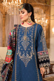 Maria B Chiffon Heavy Embroidered Spengle Work Suit with Silk Dupatta & Jamawar Trouser – Wedding & Party Wear | Royal Martz