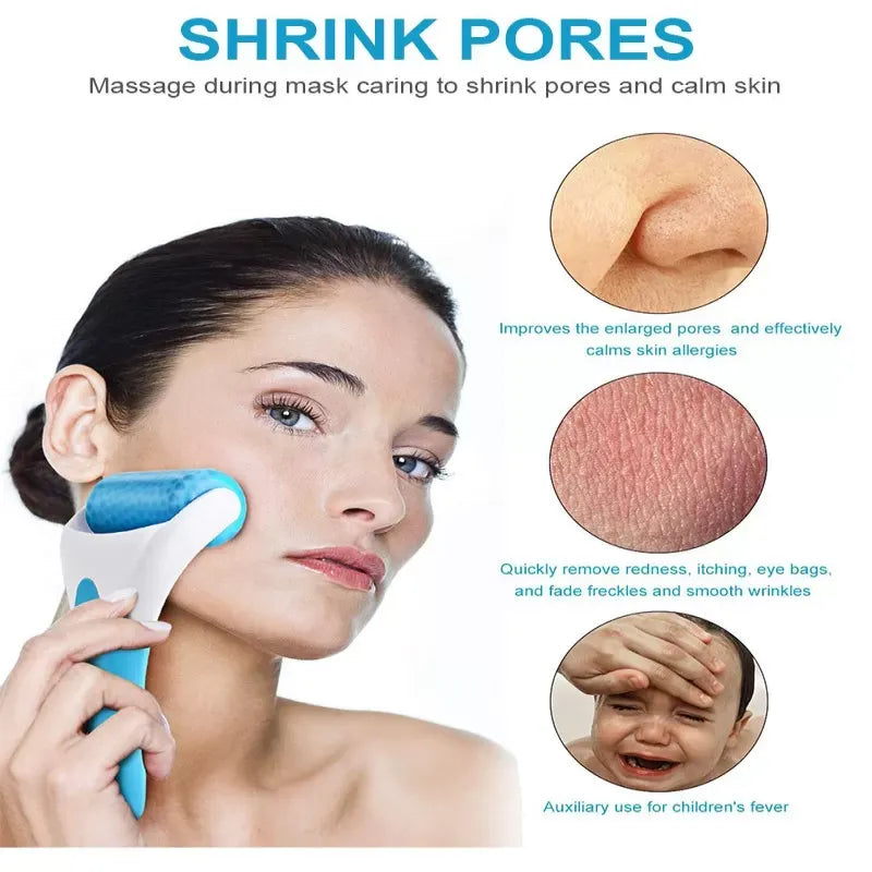 Marzahar Ice Roller for Face, Eyes & Skin – Puffiness Relief & Anti-Wrinkle Cooling Facial Massager