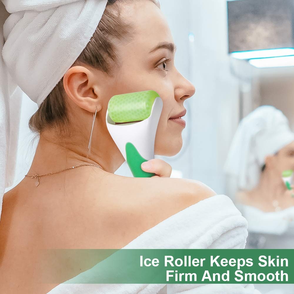 Marzahar Ice Roller for Face, Eyes & Skin – Puffiness Relief & Anti-Wrinkle Cooling Facial Massager