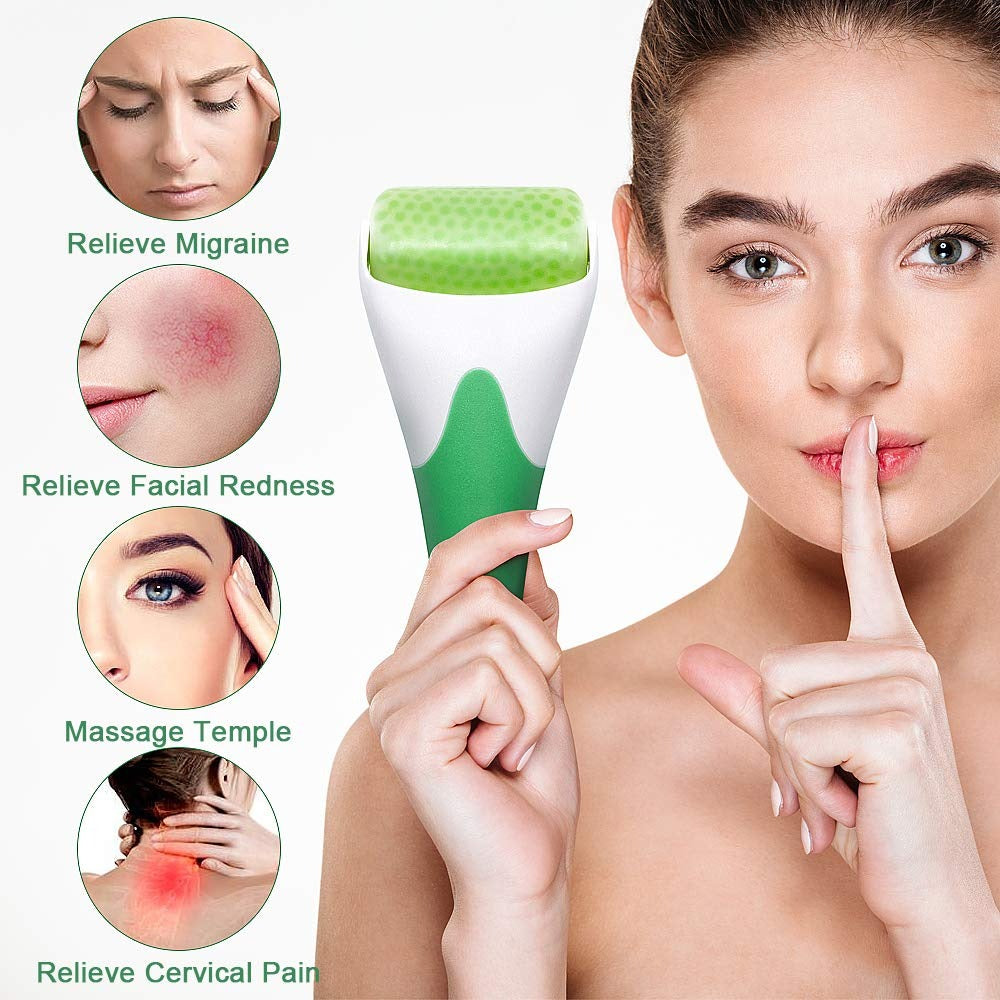 Marzahar Ice Roller for Face, Eyes & Skin – Puffiness Relief & Anti-Wrinkle Cooling Facial Massager