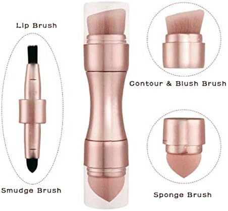 Max Factor X 4 In 1 Makeup Brush Set – Portable Mini Travel Makeup Brushes Kit