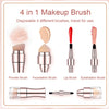 Max Factor X 4 In 1 Makeup Brush Set – Portable Mini Travel Makeup Brushes Kit