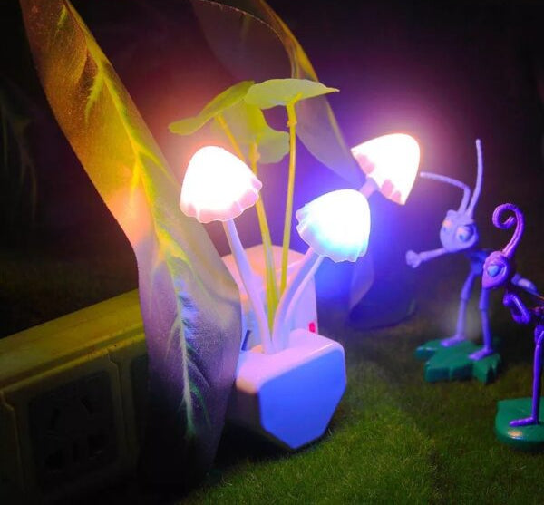 Mushroom Night Light | LED Sensor Flower Lamp for Bedroom, Baby Room & Kids Gifts