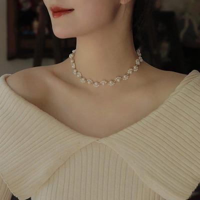 Elegant Beaded Gold Plated Pearl Necklace & Bracelet Set for Women | Royal Martz Jewelry