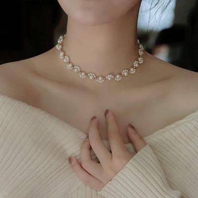 Elegant Beaded Gold Plated Pearl Necklace & Bracelet Set for Women | Royal Martz Jewelry