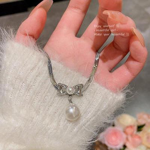 Pearl Stone Gold Plated Necklace for Women | Elegant Alloy Jewelry – Royal Martz