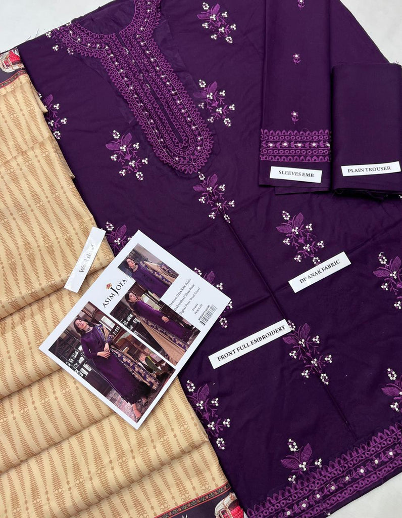 Premium Dhanak Embroidered Suit with Digital Wool Shawl – Winter Collection | Royal Martz