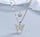 Silver Plated Double Layered Butterfly Pendant Necklace | PC Alloy Korean & Western Style Jewelry – Royal Martz