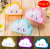 Smiley Cloud LED Night Light – Multicolor Pink, Blue & Yellow Night Lamp | Cute & Cozy Lighting – Royal Martz