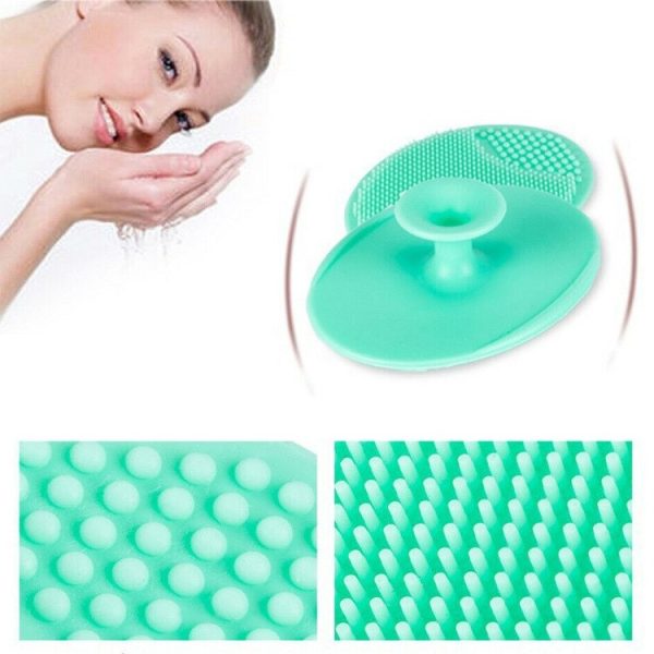Soft Silicone Face Cleansing Brush Pad – Gentle Exfoliating & Deep Pore Facial Massage Tool | Blackhead Removal & Skin Care (Random Colors)