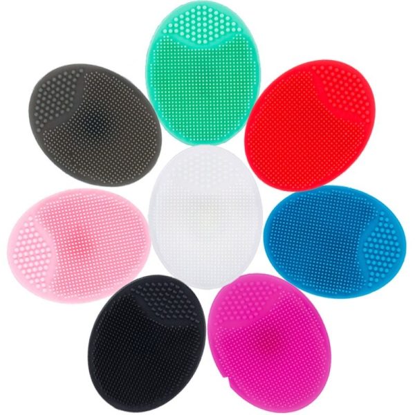 Soft Silicone Face Cleansing Brush Pad – Gentle Exfoliating & Deep Pore Facial Massage Tool | Blackhead Removal & Skin Care (Random Colors)