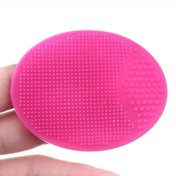 Soft Silicone Face Cleansing Brush Pad – Gentle Exfoliating & Deep Pore Facial Massage Tool | Blackhead Removal & Skin Care (Random Colors)