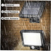 Solar Street LED Sensor Light Wall Lamp (BK-128-4COB) with Remote Control | Outdoor Waterproof Solar Flood Light for Garden, Garage, Camping & Security