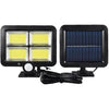 Solar Street LED Sensor Light Wall Lamp (BK-128-4COB) with Remote Control | Outdoor Waterproof Solar Flood Light for Garden, Garage, Camping & Security