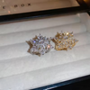 Sparkling Flower Rotating Ring – Adjustable Elegant Spinning Ring for Women | Royal Martz