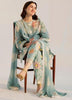 Stunning Blue Digital Printed Karandi 3 Piece Unstitched Suit | Royal Martz