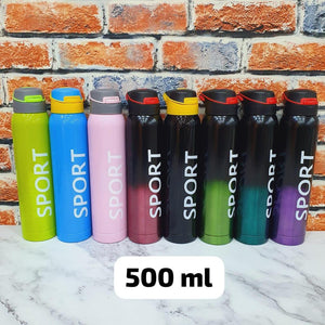 Stainless Steel Water Bottle 500ml – BPA Free, Leak Proof, Vacuum Insulated