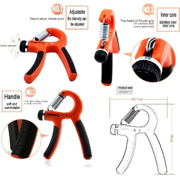 Set of 2 Adjustable Hand Grippers 10–40kg – Hand, Wrist & Finger Strength Trainer